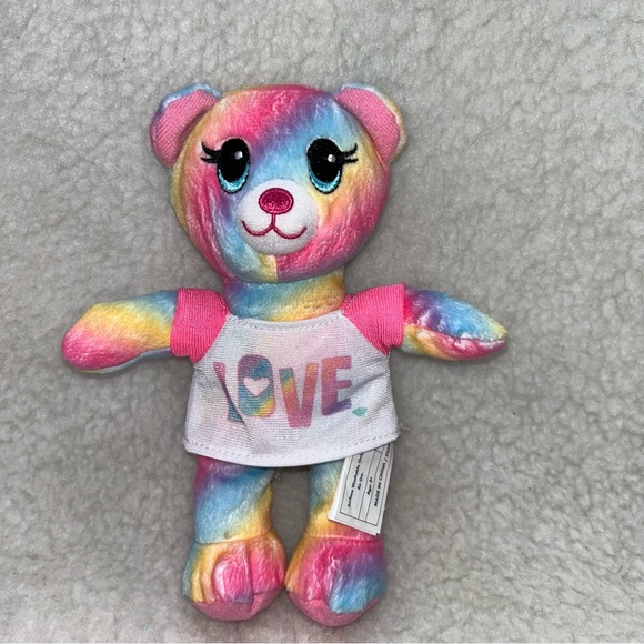 Build-A-Bear Workshop 7" Lot of 4 cats & unicorn pink cheetah plush - Picture 4 of 11